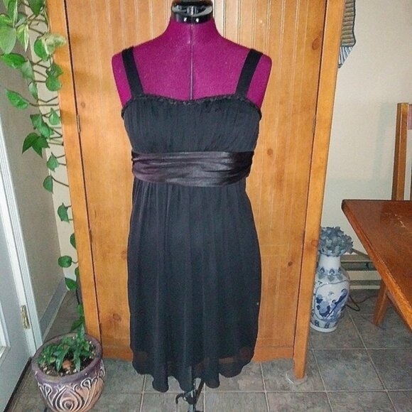 City Triangles Sheer Black Prom Dress - Picture 1 of 8
